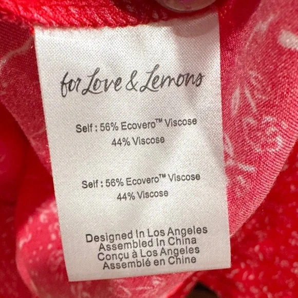 for Love & Lemons Antonia Mini Dress - Picture 13 of 14